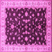 Square Oriental Pink Traditional Rug, urb2856pnk