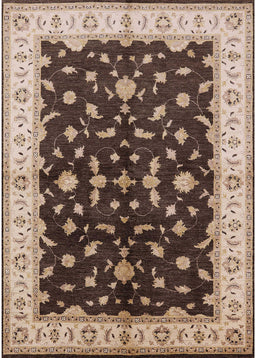Machine Washable Industrial Modern Bakers Brown Rug, wshurb2856