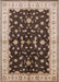 Machine Washable Industrial Modern Bakers Brown Rug, wshurb2856