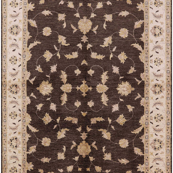Machine Washable Industrial Modern Bakers Brown Rug, wshurb2856
