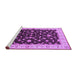 Sideview of Machine Washable Oriental Purple Traditional Area Rugs, wshurb2856pur