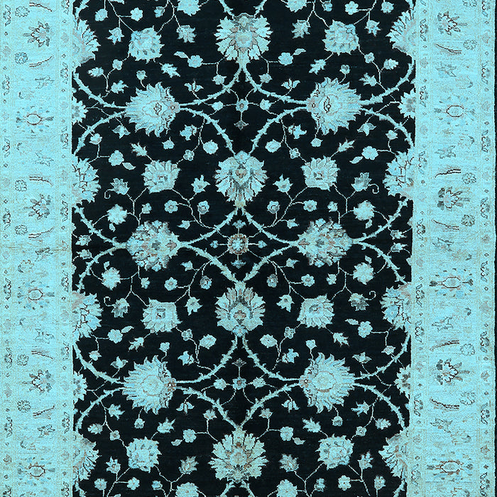 Oriental Light Blue Traditional Rug, urb2857lblu