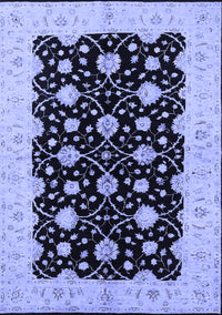 Oriental Blue Traditional Rug, urb2857blu