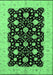 Oriental Emerald Green Traditional Rug, urb2857emgrn