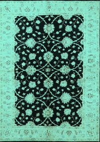 Oriental Turquoise Traditional Rug, urb2857turq