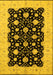 Machine Washable Oriental Yellow Traditional Rug, wshurb2857yw