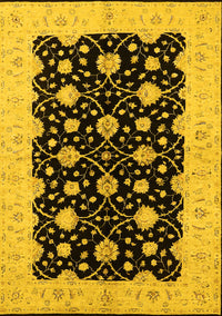 Oriental Yellow Traditional Rug, urb2857yw