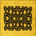Square Oriental Yellow Traditional Rug, urb2857yw