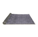 Sideview of Mid-Century Modern Purple Oriental Rug, urb2858