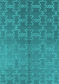 Oriental Turquoise Industrial Rug, urb2858turq