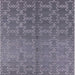 Square Mid-Century Modern Purple Oriental Rug, urb2858