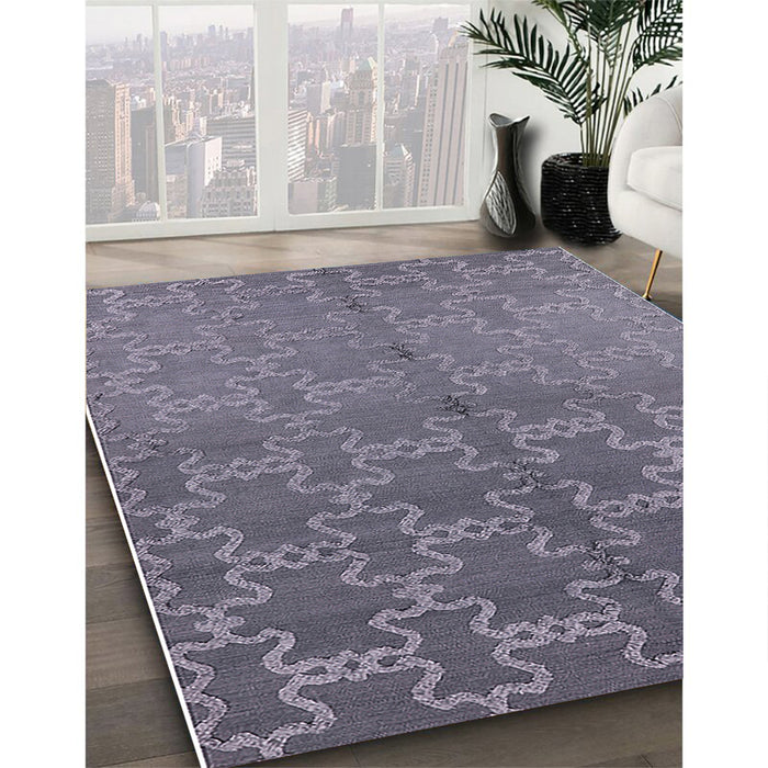 Machine Washable Industrial Modern Grape Purple Rug in a Family Room, wshurb2858