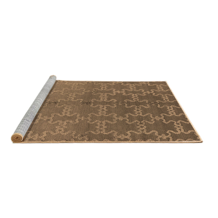 Sideview of Machine Washable Oriental Brown Industrial Rug, wshurb2858brn