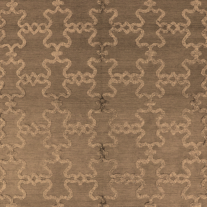 Machine Washable Oriental Brown Industrial Rug, wshurb2858brn
