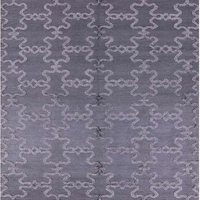 Square Machine Washable Industrial Modern Grape Purple Rug, wshurb2858