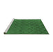 Sideview of Trellis Emerald Green Modern Area Rugs, wshurb2859emgrn