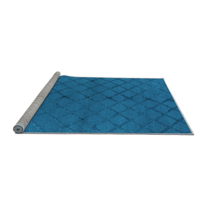 Sideview of Trellis Light Blue Modern Rug, wshurb2859lblu
