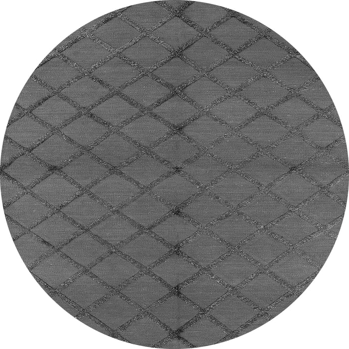 Round Trellis Gray Modern Rug, urb2859gry