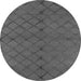 Round Trellis Gray Modern Rug, urb2859gry