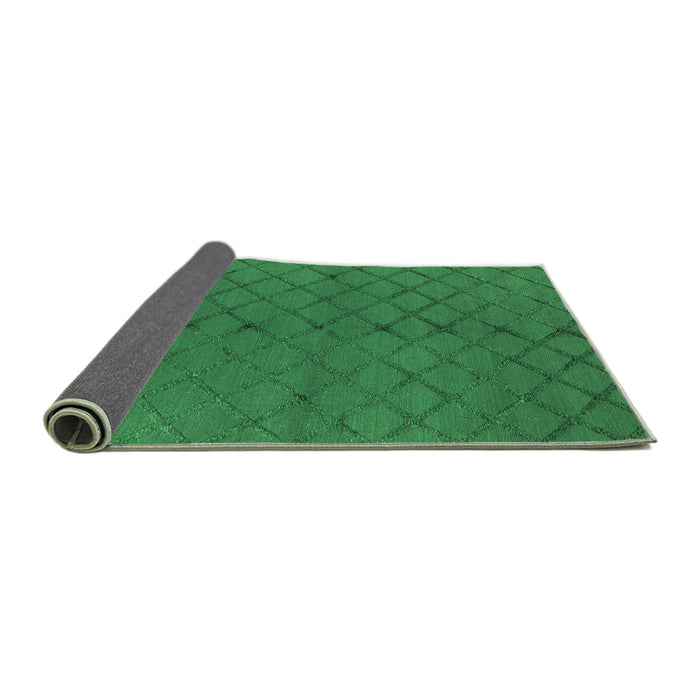 Sideview of Trellis Green Modern Rug, urb2859grn