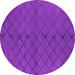 Round Trellis Pink Modern Rug, wshurb2859pnk