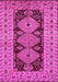 Machine Washable Oriental Pink Traditional Rug, wshurb2860pnk