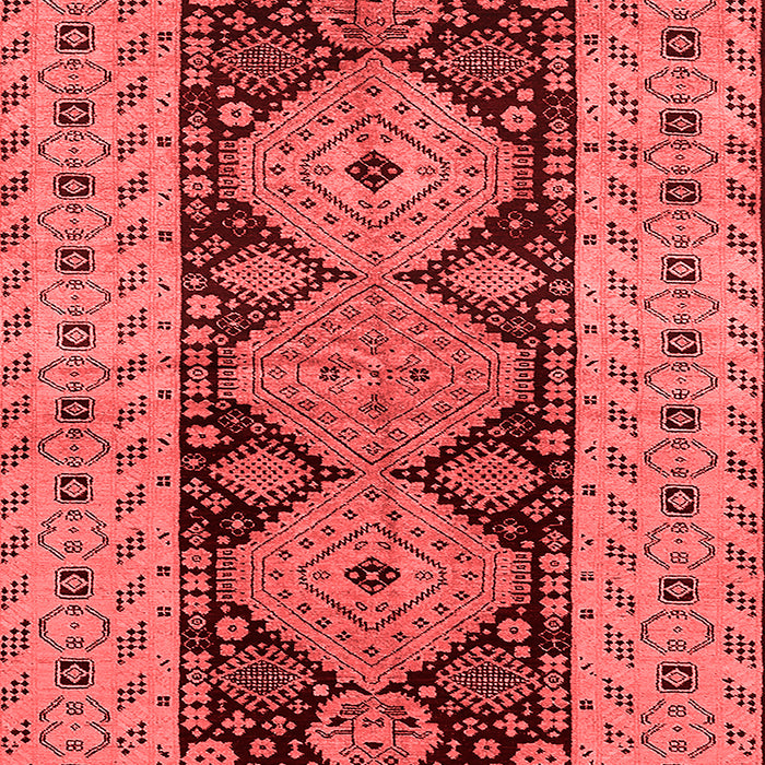 Machine Washable Oriental Red Traditional Rug, wshurb2860red