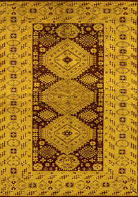 Oriental Yellow Traditional Rug, urb2860yw