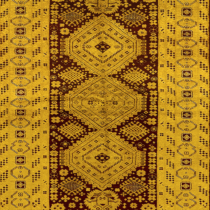 Oriental Yellow Traditional Rug, urb2860yw
