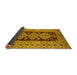 Sideview of Oriental Yellow Traditional Rug, urb2860yw