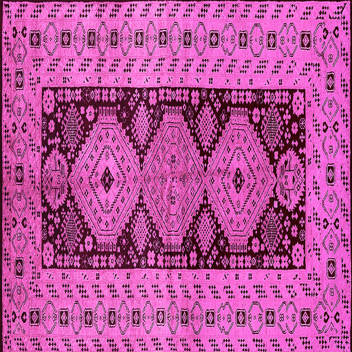 Square Oriental Pink Traditional Rug, urb2860pnk