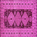 Square Oriental Pink Traditional Rug, urb2860pnk