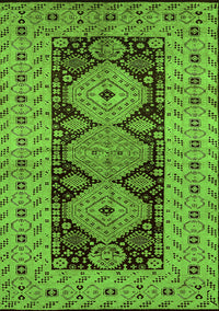 Oriental Green Traditional Rug, urb2860grn