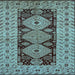 Square Oriental Light Blue Traditional Rug, urb2860lblu