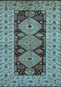 Oriental Light Blue Traditional Rug, urb2860lblu