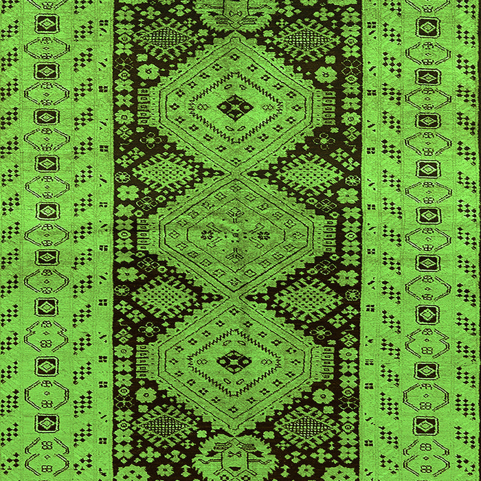 Machine Washable Oriental Green Traditional Area Rugs, wshurb2860grn