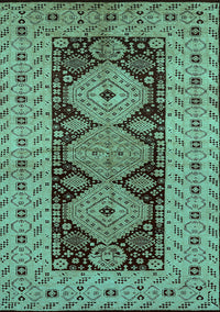 Oriental Turquoise Traditional Rug, urb2860turq