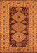 Machine Washable Oriental Orange Traditional Area Rugs, wshurb2860org