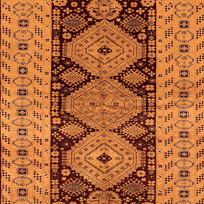 Machine Washable Oriental Orange Traditional Area Rugs, wshurb2860org