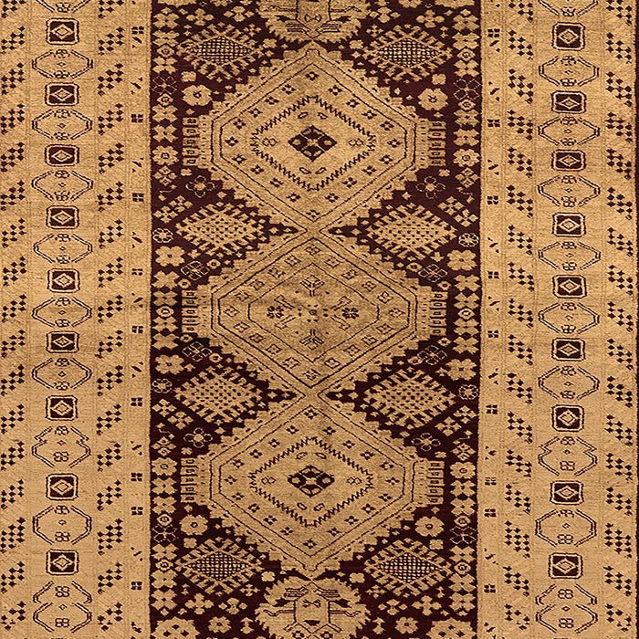 Machine Washable Oriental Brown Traditional Rug, wshurb2860brn