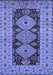 Machine Washable Oriental Blue Traditional Rug, wshurb2860blu