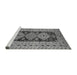 Sideview of Machine Washable Oriental Gray Traditional Rug, wshurb2860gry