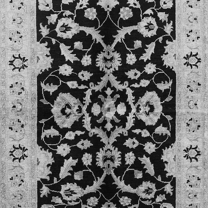 Machine Washable Oriental Gray Traditional Rug, wshurb2861gry