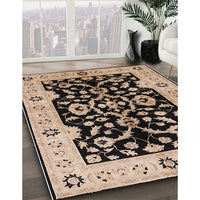 Mid-Century Modern Bakers Brown Oriental Rug, urb2861