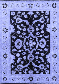 Oriental Blue Traditional Rug, urb2861blu