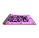 Sideview of Oriental Purple Traditional Rug, urb2861pur