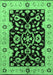 Oriental Emerald Green Traditional Rug, urb2861emgrn