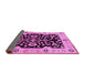 Sideview of Oriental Pink Traditional Rug, urb2861pnk