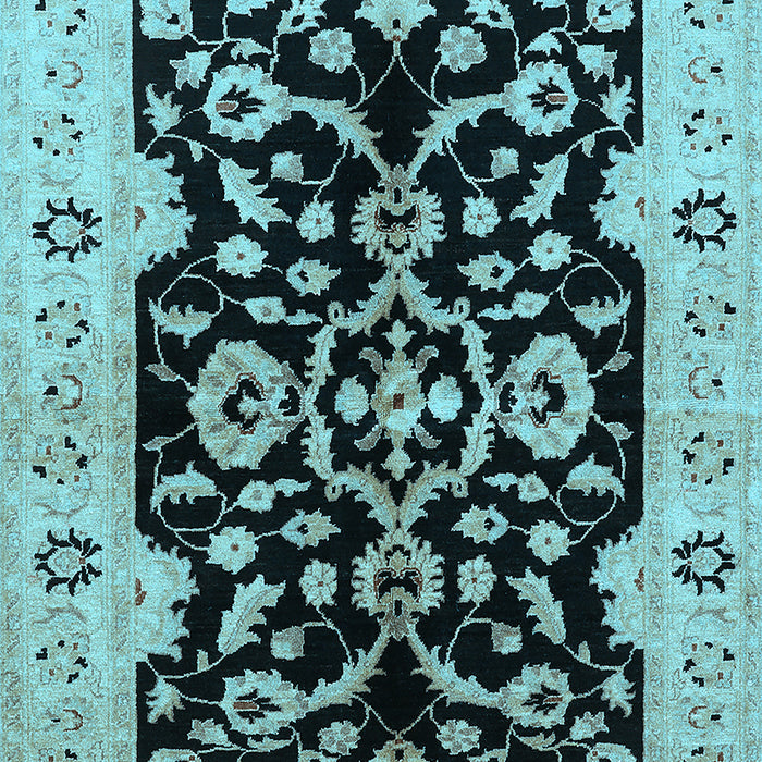 Oriental Light Blue Traditional Rug, urb2861lblu