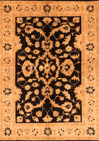 Oriental Orange Traditional Rug, urb2861org